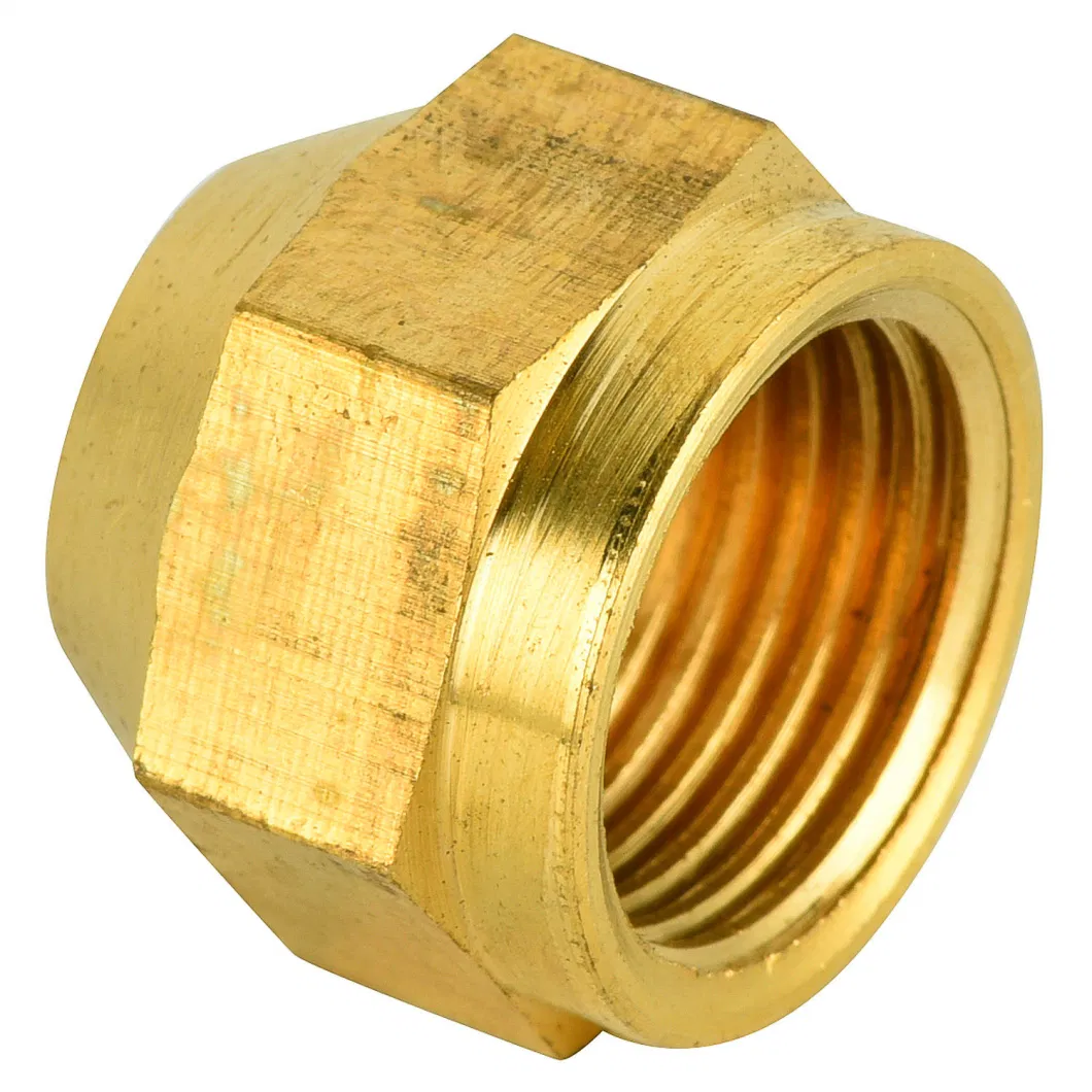 Flared Female Connector Flare to Female Connector, SAE 45 Degree Flared Fittings, Air Brake Brass Fittings