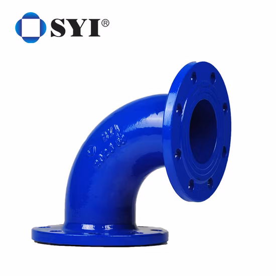 Syi ISO 2531 En 545 En598 Awwa C110 ダクタイル鋳鉄製水道パイプライン用フランジ付き管継手